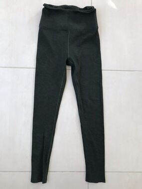 Carbon38 Activewear Legging Crop High Waist Ribbed Leopard Stretch